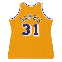 Men's Mitchell & Ness Kurt Rambis Gold Los Angeles Lakers 1984/85 Swingman Jersey