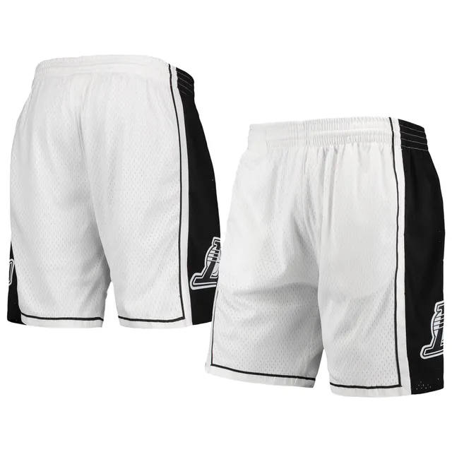 Men's Los Angeles Lakers Mitchell & Ness Black Big Face 4.0 Fashion Shorts