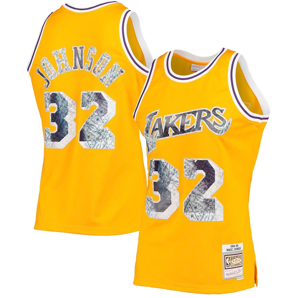 Women's Mitchell & Ness Los Angeles Lakers NBA Magic Johnson Basketball  Jersey