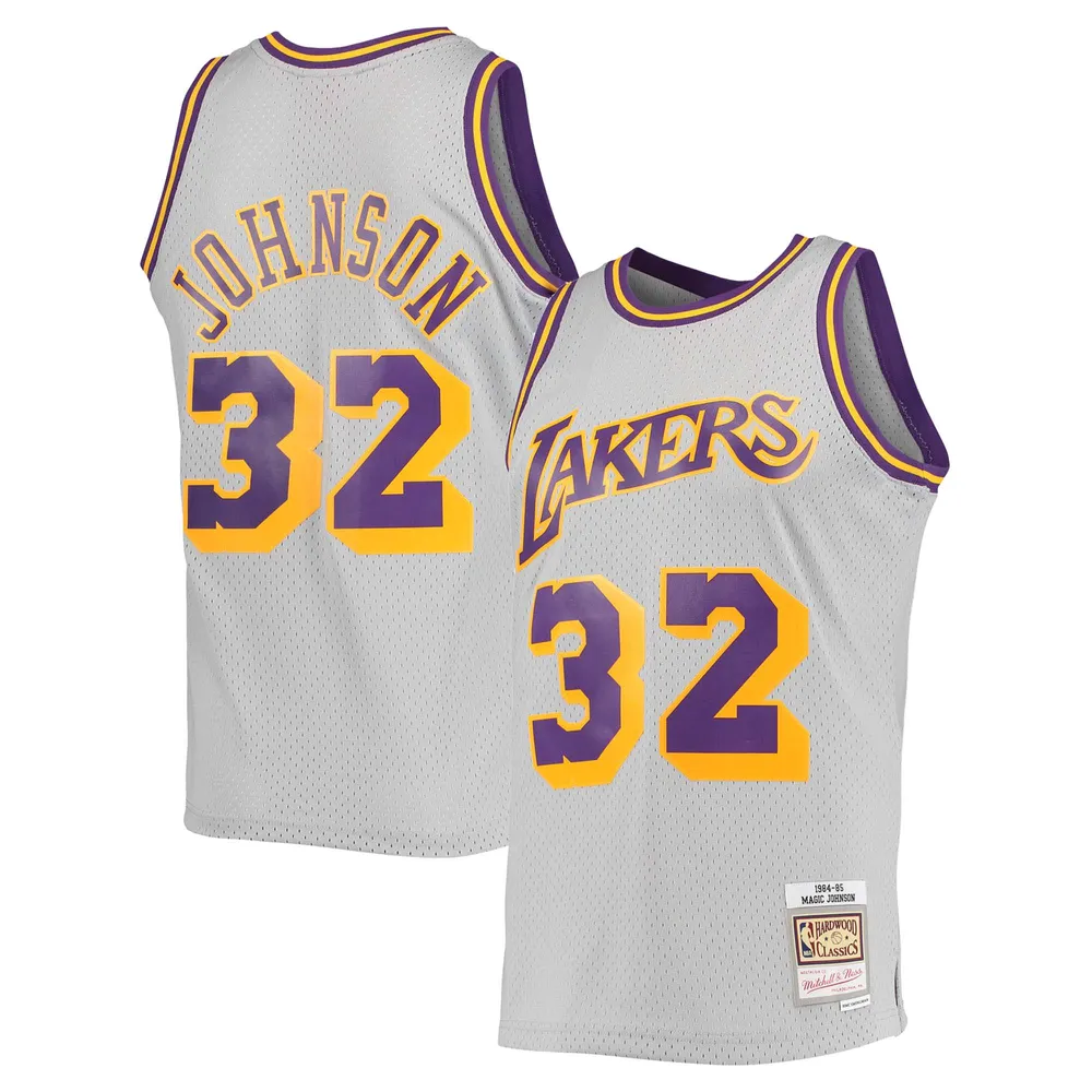 Mitchell and Ness, Tops, Mitchell Ness Los Angeles Lakers Magic Johnson  32 Jersey Top Sz Small