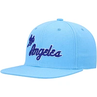 Casquette ajustée Mitchell & Ness pour hommes, bleu poudre, Los Angeles Lakers Hardwood Classics MVP Team Ground 2.0