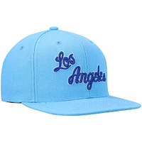 Casquette pour homme Mitchell & Ness Powder Blue Los Angeles Lakers Hardwood Classics Team Ground 2.0 Snapback