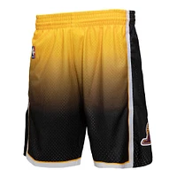 Men's Mitchell & Ness Purple/Black Los Angeles Lakers - 1984/85 Hardwood Classics Fadeaway Swingman Shorts