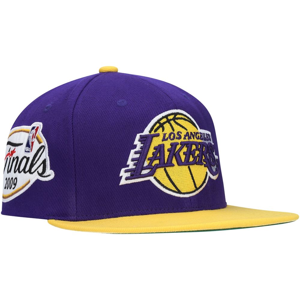 Mitchell & Ness Los Angeles Lakers XL Large Logo Two Tone Snapback Hat