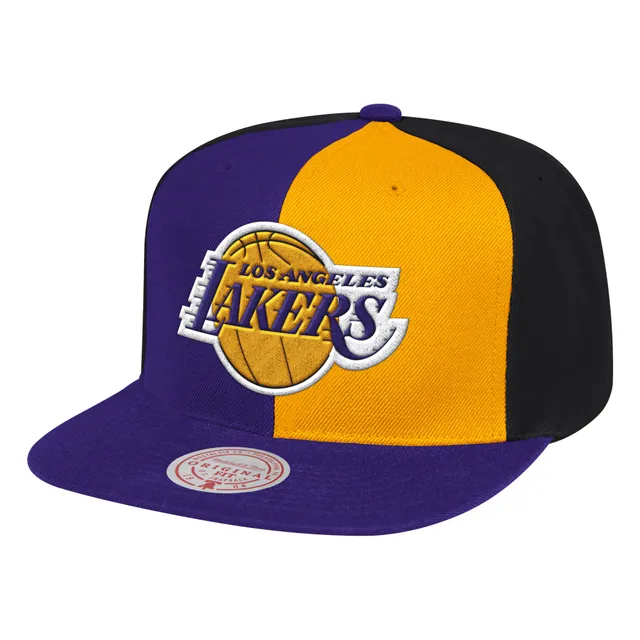 purple and gold lakers hat