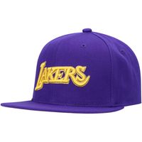 Men's Mitchell & Ness Purple Los Angeles Lakers 50th Anniversary Snapback Hat