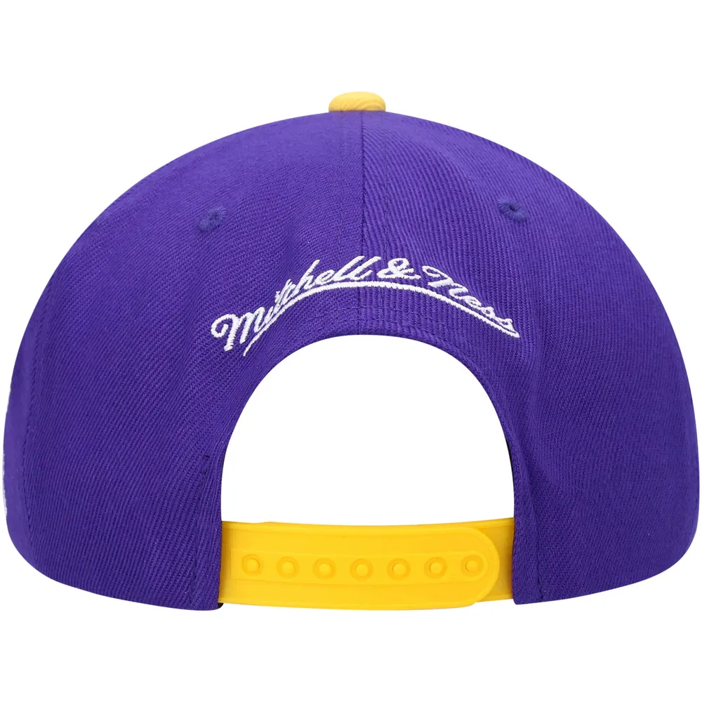 Mitchell & Ness Los Angeles Lakers Snapback Hat - Purple/Black/Yellow - LA  Lakers Cap for Men