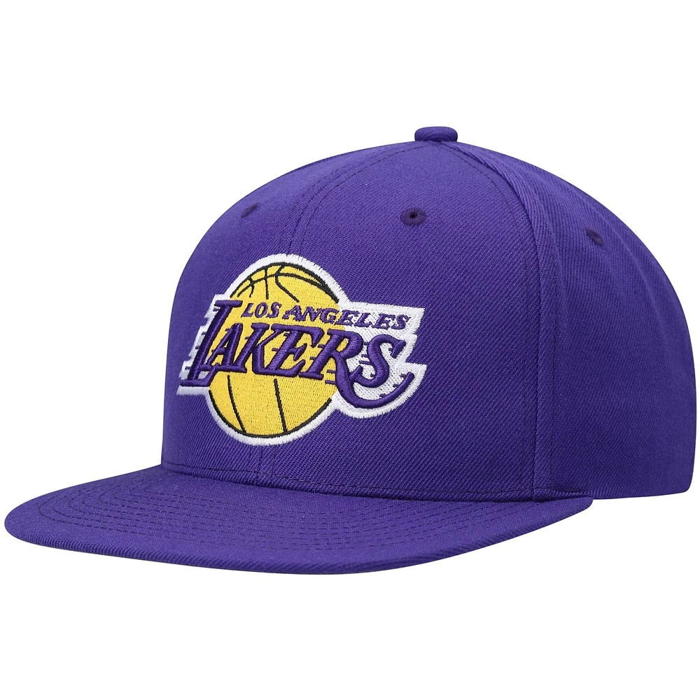 Men's Mitchell & Ness Purple Los Angeles Lakers Ground 2.0 Snapback Hat