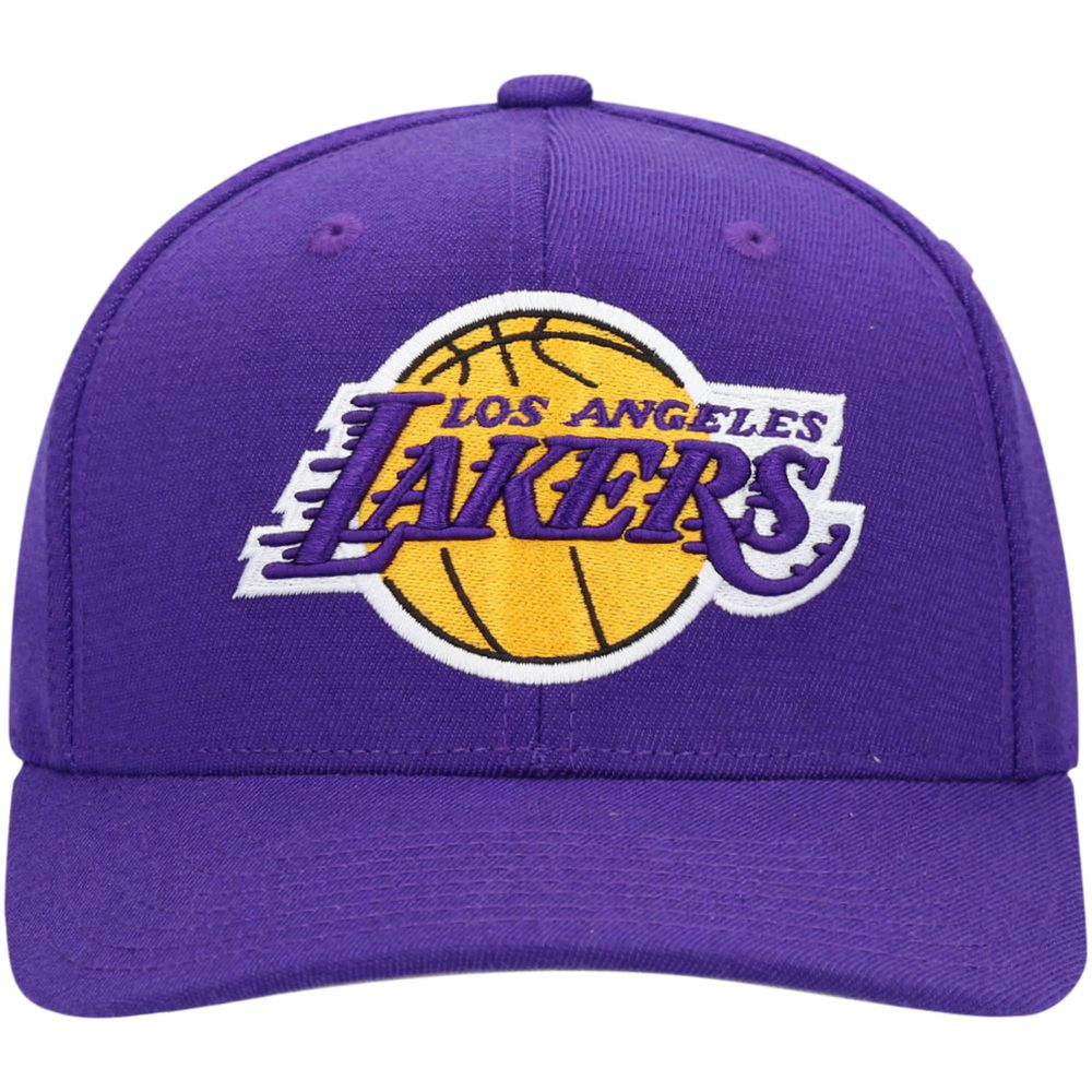  Mitchell & Ness Los Angeles Lakers Snapback Hat -  White/Purple/Yellow - LA Lakers Cap : Sports & Outdoors