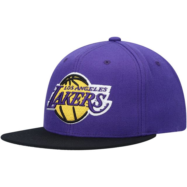 Casquette Snapback Bandana Undervisor Violet Los Angeles Lakers Hardwood Classics Mitchell & Ness pour hommes