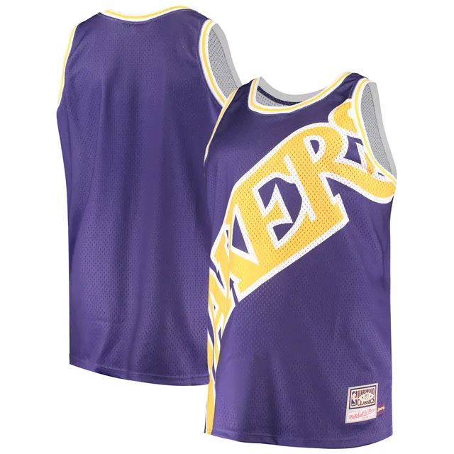 Men's Los Angeles Lakers James Worthy Mitchell & Ness Gold Hardwood  Classics Swingman Jersey