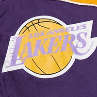 Men's Mitchell & Ness Purple Los Angeles Lakers Hardwood Classics Big Shot Premium Full-Zip Windbreaker Jacket