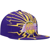 Casquette Snapback pour hommes des Los Angeles Lakers Hardwood Classics Earthquake Snapback de Mitchell & Ness