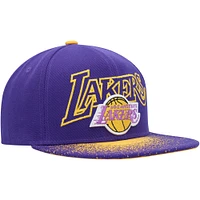 Men's Mitchell & Ness Purple Los Angeles Lakers Hardwood Classics Energy Re-Take Speckle Brim Snapback Hat