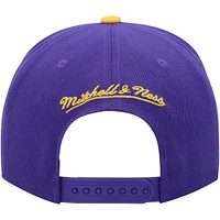 Men's Mitchell & Ness Purple Los Angeles Lakers Hardwood Classics Energy Re-Take Speckle Brim Snapback Hat