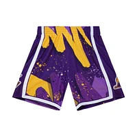 Men's Mitchell & Ness Purple Los Angeles Lakers Hardwood Classics Hyper Hoops Swingman - Shorts