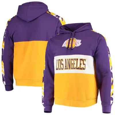 Mitchell & Ness Los Angeles Lakers Premium Fleece Hoodie Sweatshirt