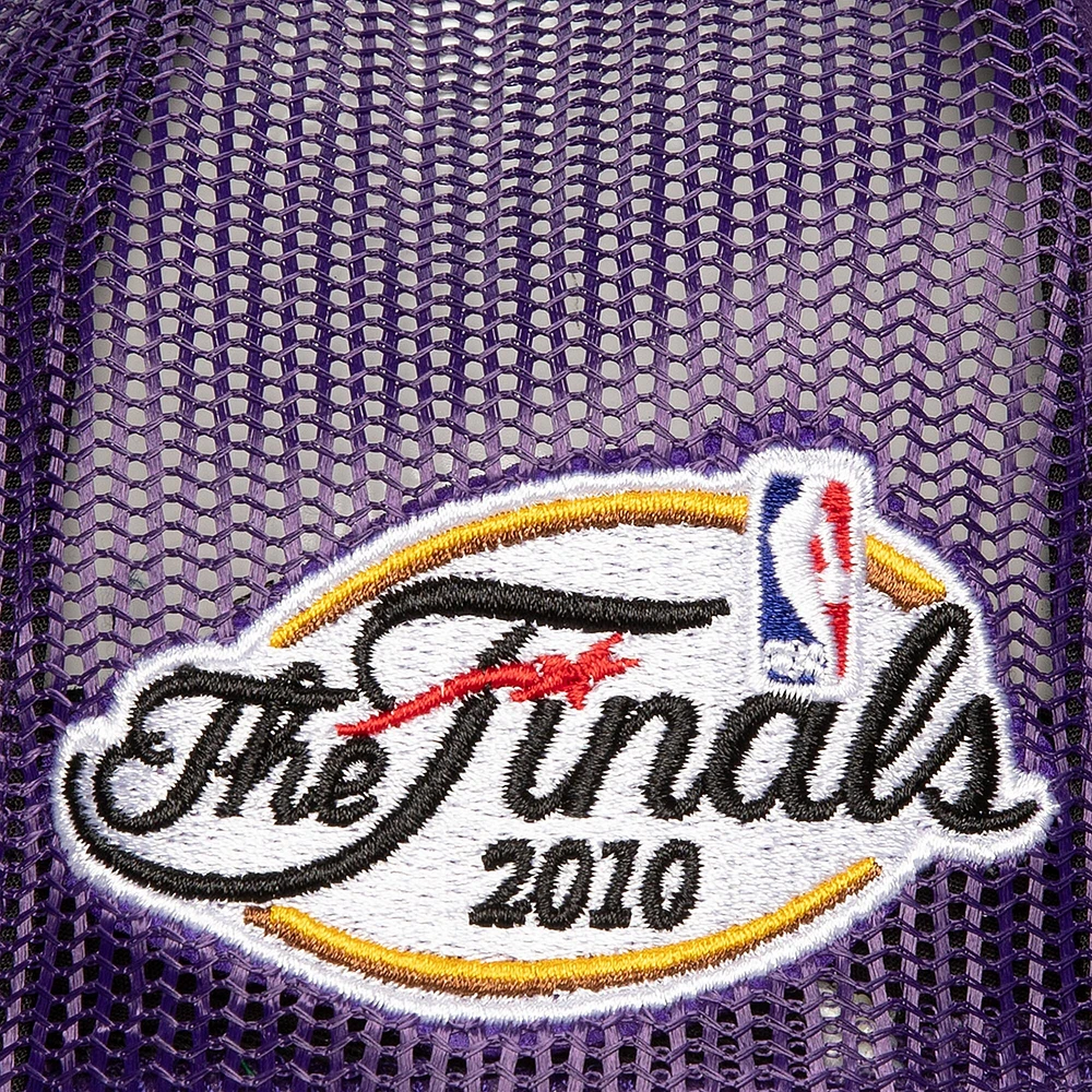 Casquette Snapback violet Los Angeles Lakers Roper Meshback Trucker Snapback pour hommes