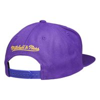 Men's Mitchell & Ness Purple Los Angeles Lakers Team Ground Snapback - Hat