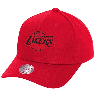 Casquette Snapback Rouge Feu Rouge Pro Crown des Los Angeles Lakers Mitchell & Ness pour hommes