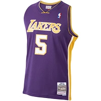 Men's Mitchell & Ness Robert Horry Purple Los Angeles Lakers 1999/00 Hardwood Classics Swingman Jersey