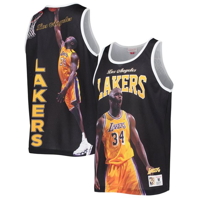 Débardeur noir Mitchell & Ness Shaquille O'Neal pour hommes des Los Angeles Lakers Hardwood Classics Player