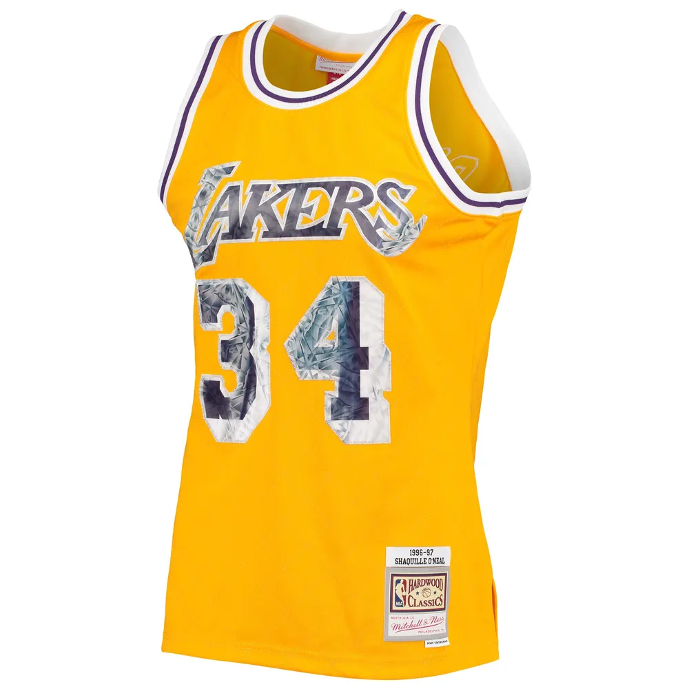 Mitchell and Ness Men's Mitchell & Ness Los Angeles Lakers NBA Shaquille  O'Neal Swingman Jersey