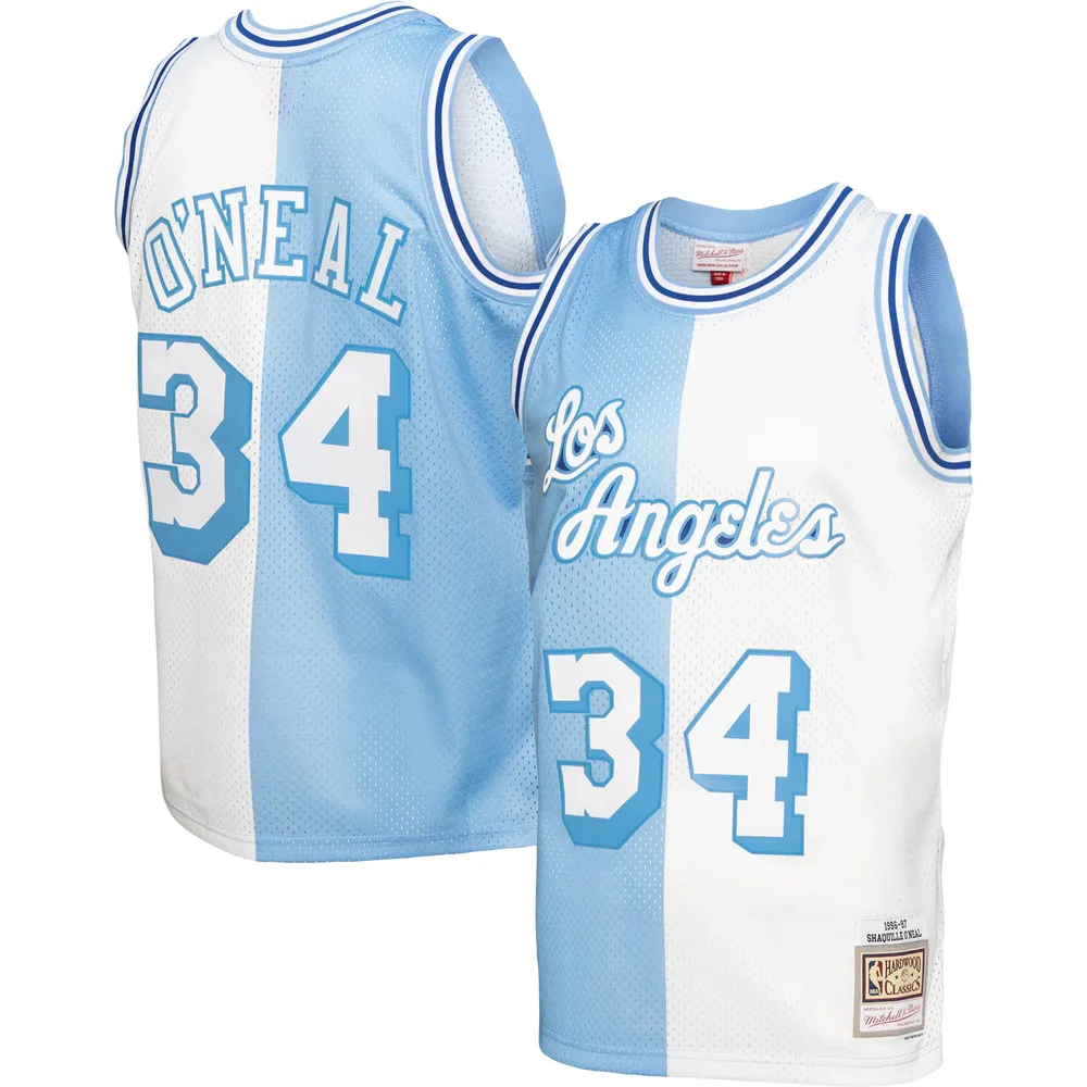 Men's Los Angeles Lakers Shaquille O'Neal Mitchell & Ness Gold Hardwood  Classics Swingman Jersey
