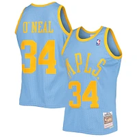 Maillot Swingman Mitchell & Ness Shaquille O'Neal pour hommes, bleu poudre, Los Angeles Lakers 2001/02 Hardwood Classics