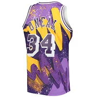 Men's Mitchell & Ness Shaquille O'Neal Purple Los Angeles Lakers Hardwood Classics 1996/97 Hyper Hoops Swingman Jersey