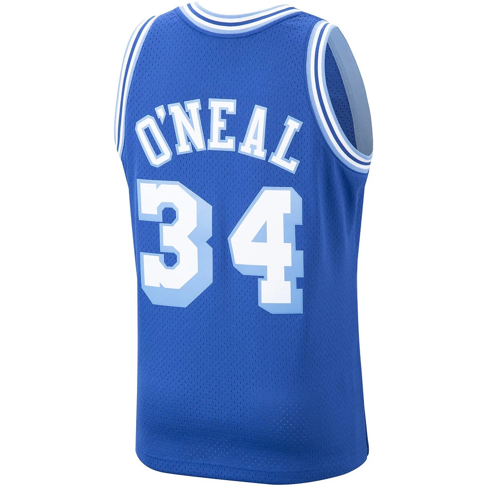 Men's Mitchell & Ness Shaquille O'Neal Royal Los Angeles Lakers Hardwood Classics Swingman Jersey