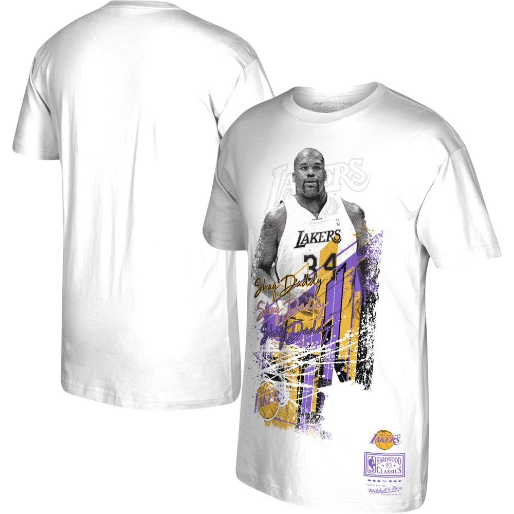 Men's Mitchell & Ness Shaquille O'Neal Black Los Angeles Lakers