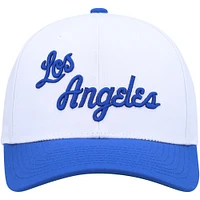 Casquette pour homme Mitchell & Ness Blanc/Bleu poudré Los Angeles Lakers Hardwood Classics Core 2-Tone 2.0 Pro Snapback