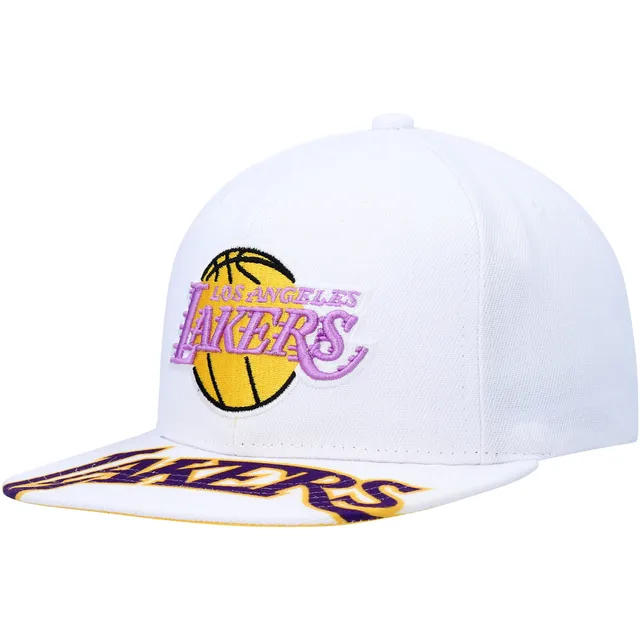 Men's Mitchell & Ness Purple Los Angeles Lakers The Grid Snapback Hat