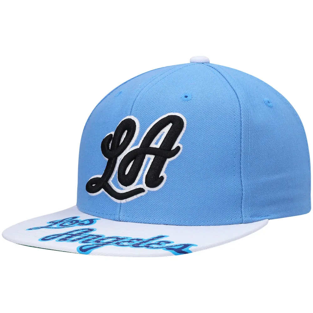 Lids Los Angeles Lakers Mitchell & Ness x Lids Hardwood Classics Reload 3.0 Snapback  Hat - Powder Blue/White