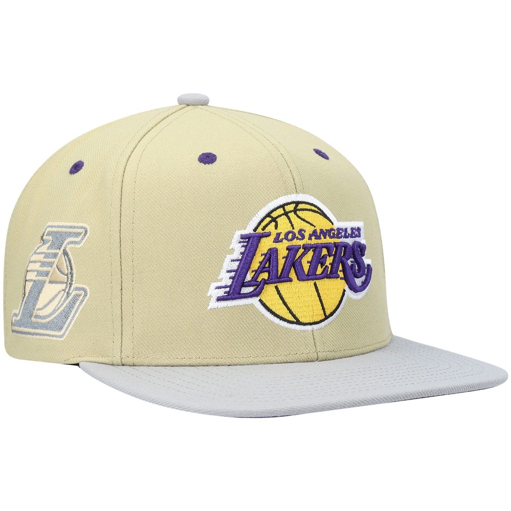 Mitchell & Ness Men's Mitchell & Ness x Lids Tan Los Angeles Lakers Classic  Canvas Snapback Hat | Bramalea City Centre