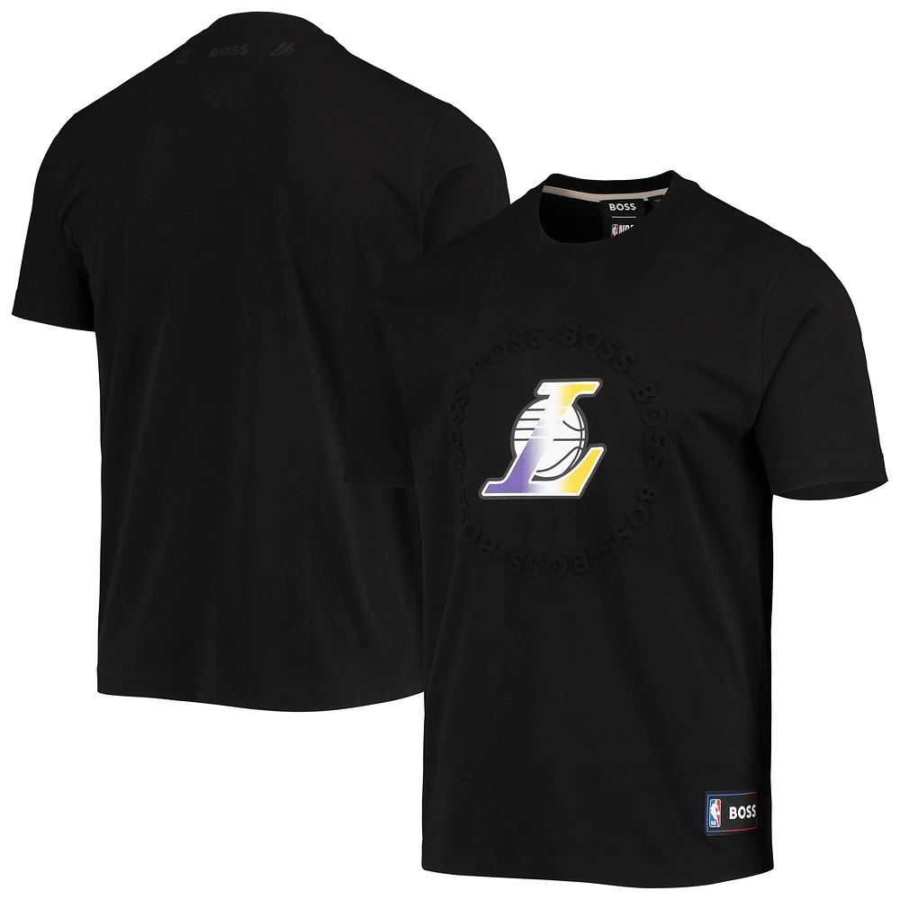 T-shirt Los Angeles Lakers Basket NBA x Hugo Boss pour homme, noir