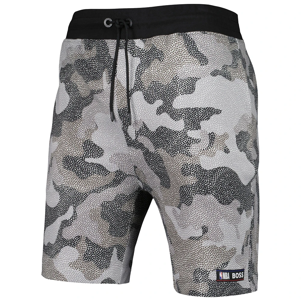 Men's NBA x Hugo Boss Los Angeles Lakers Black Slam Camo Shorts