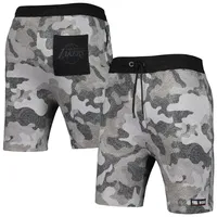 Men's NBA x Hugo Boss Los Angeles Lakers Black Slam Camo Shorts