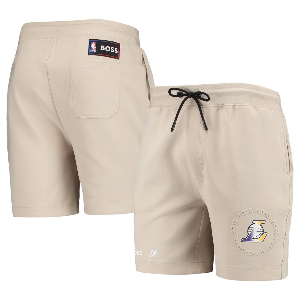 Men's NBA x Hugo Boss Oatmeal Los Angeles Lakers Slam Shorts