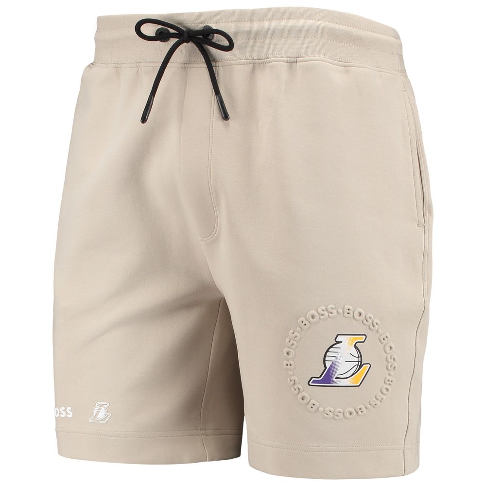 Men's NBA x Hugo Boss Oatmeal Los Angeles Lakers Slam Shorts