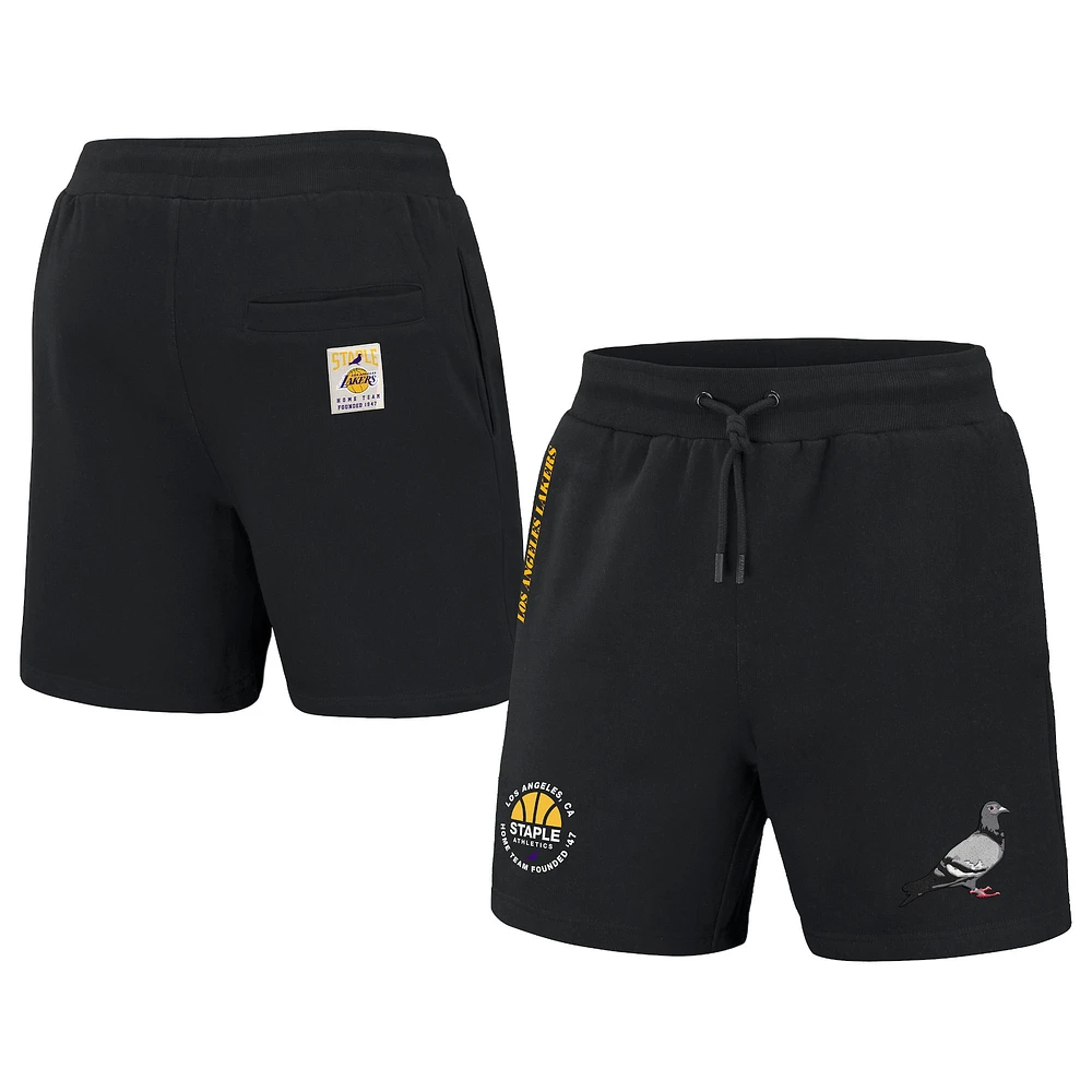 Short pour homme Staple x NBA noir Los Angeles Lakers Pigeon Home Team