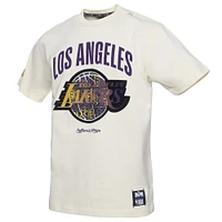Men's NBA x Two Hype  Cream Los Angeles Lakers Culture & Hoops Collection Premium T-Shirt