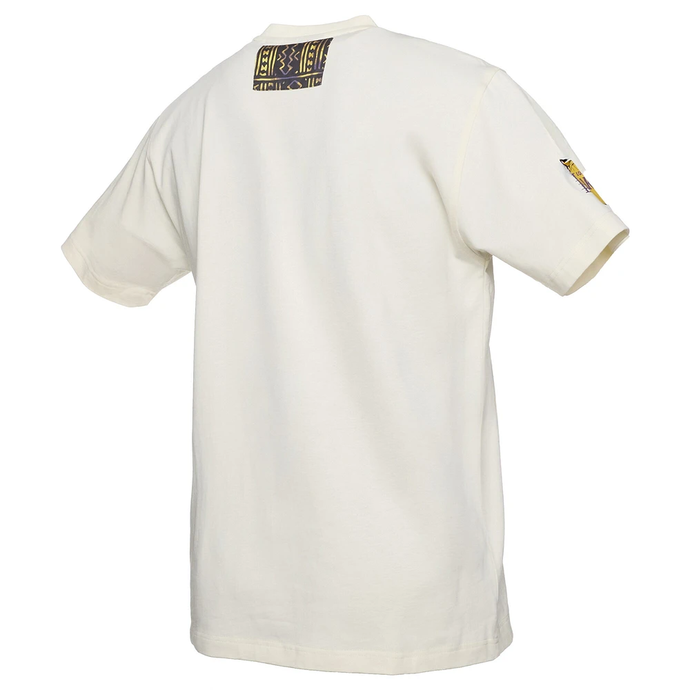 Men's NBA x Two Hype  Cream Los Angeles Lakers Culture & Hoops Collection Premium T-Shirt