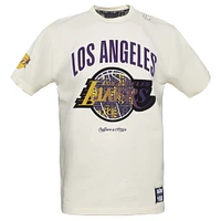 Men's NBA x Two Hype  Cream Los Angeles Lakers Culture & Hoops Collection Premium T-Shirt