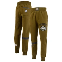 Men's NBA x Two Hype  Olive Los Angeles Lakers Culture & Hoops Collection Premium Jogger Pants