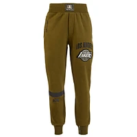 Men's NBA x Two Hype  Olive Los Angeles Lakers Culture & Hoops Collection Premium Jogger Pants