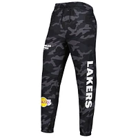 Pantalon de jogging ton sur Los Angeles Lakers New Era noir/camouflage pour homme