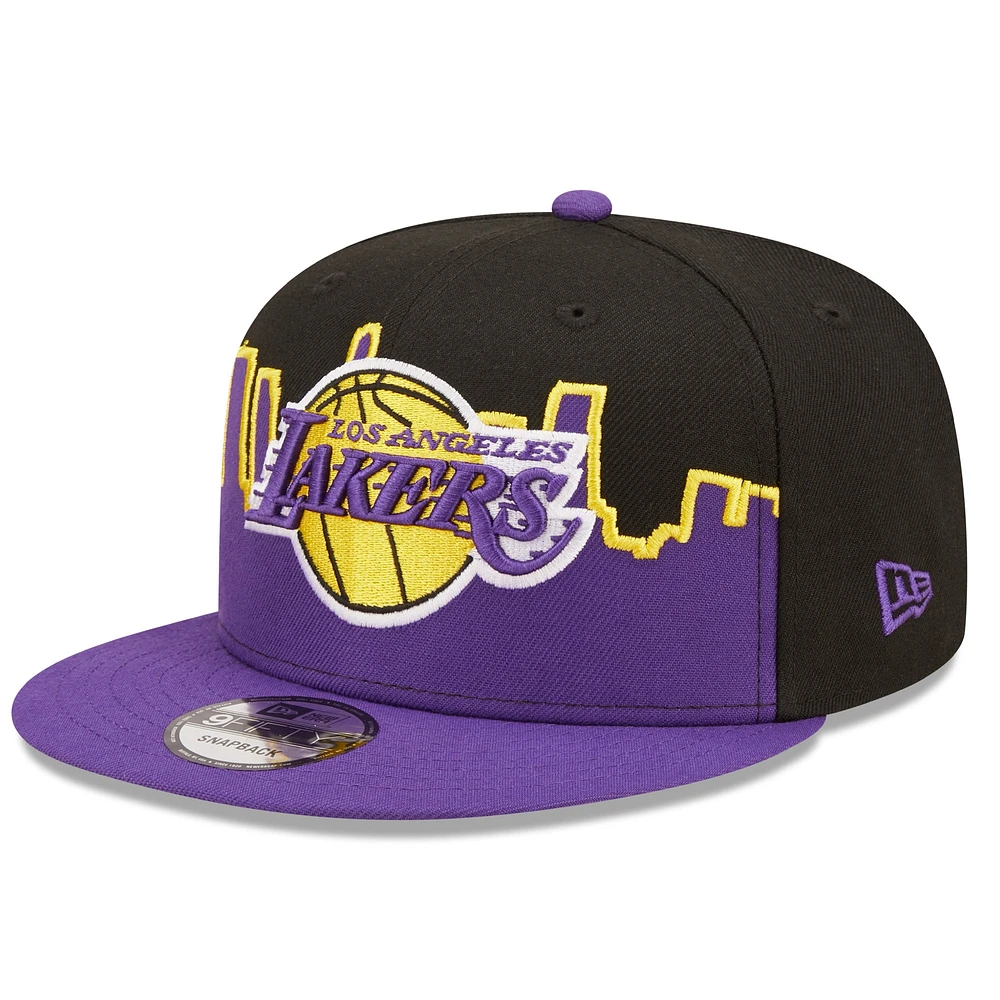 Men's New Era Black/Purple Los Angeles Lakers 2022 Tip-Off 9FIFTY - Snapback Hat