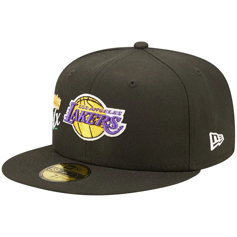 Casquette ajustée 59FIFTY pour homme Los Angeles Lakers 17x NBA Finals Champions Crown noire New Era